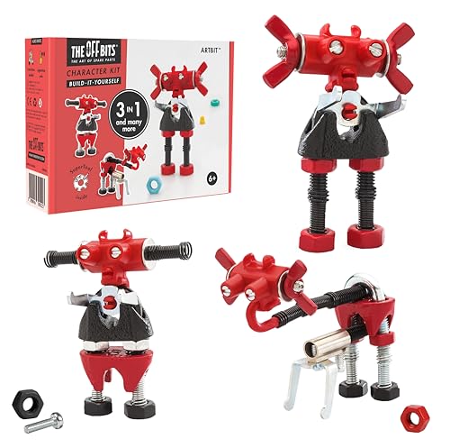 The Off Bits ArtBit Build Your Own Robot Toy Construction Set, Educational Easter Gift Ideas STEM Activities Learning Kit, Creative Build and Play Model Kit Steam Toys for 6 7 8 9 10+ Year Old - style: ArtBit