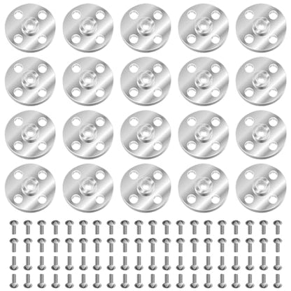 20Pcs Servo Horn Metal Aluminum 25T Silvery Servo Disc of Mg995/996 - style: 20Pcs Servo Disc