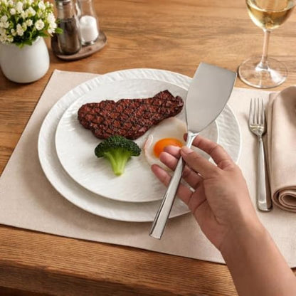 IMEEA Small Stainless Steel Spatula 9.3 Inch Mini Turner Solid Metal