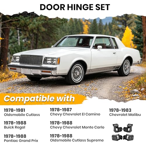 ECOTRIC Door Hinge Compatible with Monte Carlo SS EL Camino Regal G-Body