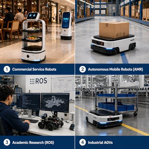 M0601 Direct-Drive Hub Motor for AGV (Left Orientation) | Integrated FOC Servo & 4096-Line Encoder | 102mm BLDC Wheel Motor with RS485 | Low Noise <50dB for Service Robots & ROS AMR - style: Left Orientation