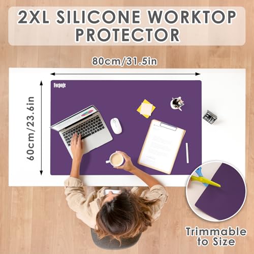 31.5" x 23.6" Extra Large Silicone Mat for Resin Casting, Epoxy and Crafts - color: Purple