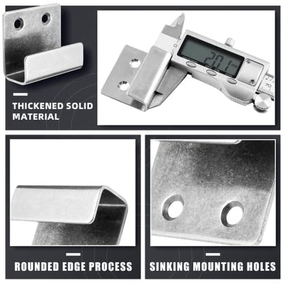 Luomorgo Tile Display Wall Hanger, Medium Size, Silver, 10 Pcs - size: Medium Silver