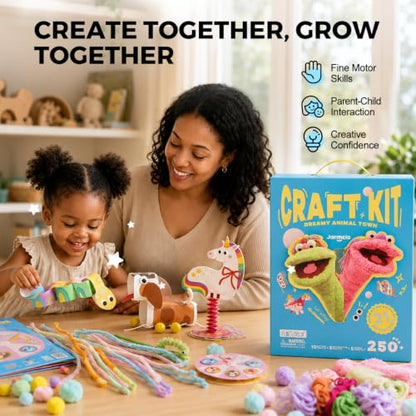 Jar Melo Crafts for Kids Ages 4-8, 21-Project Arts and Crafts Kit