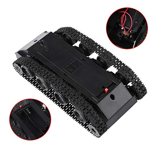 Hilitand DIY Kit Lightweight Shock Absorbed Plastic Tank Chassis with 130 Motor 3V-7V for Tank Toys Robot Projects