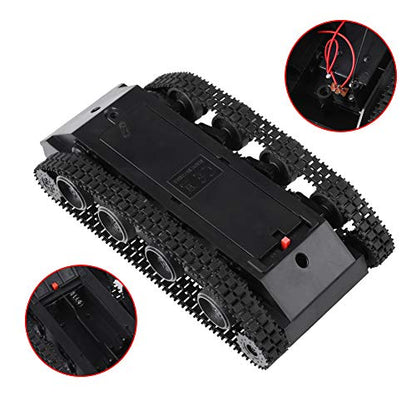 Hilitand DIY Kit Lightweight Shock Absorbed Plastic Tank Chassis with 130 Motor 3V-7V for Tank Toys Robot Projects