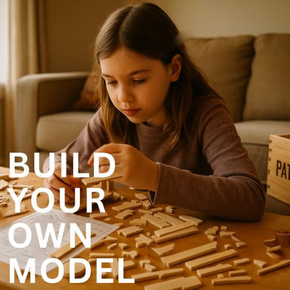 PATHFINDERS STEM Kit – Trojan Horse Model | DIY Wooden Craft Kit for Kids 10-14 | Girls Arts & Crafts STEM Gift | Ancient Greek History Project | Hands-On Educational Toy Engineering and Science
