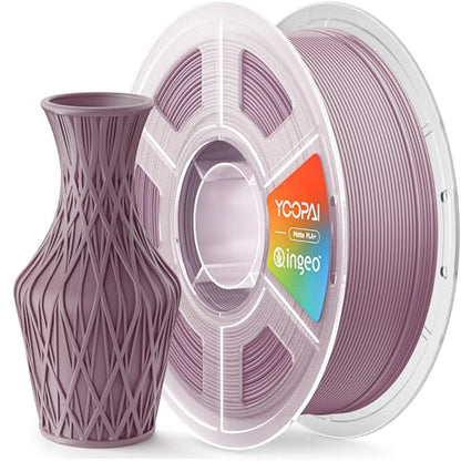 Matte PLA+ Filament 1.75mm, Soft Matte Finish, Reduced Layer Lines - color: Ash Purple