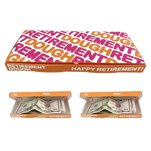 Funny Retirement Cash Gift Box Holder - Donut Disturb Dough Money Envelopes Alternative for Coworker Farewell Party (2 Pack Retirement dough02) - color: 2 Pack Retirement Dough02