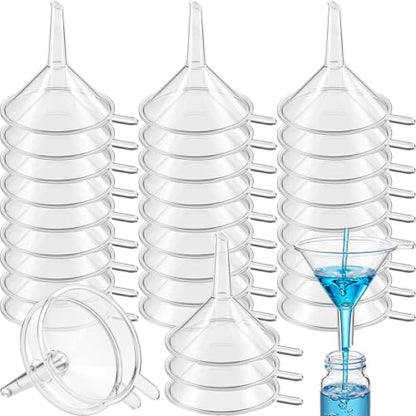 Hoolerry 100 Pcs Small Funnels for Filling Small Bottle Mini Funnel, 2.16''