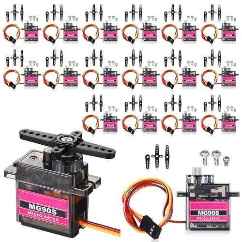 Hanaive 16 Pcs 9g Micro Servo Motor Mini Servo Motors Rc Kit