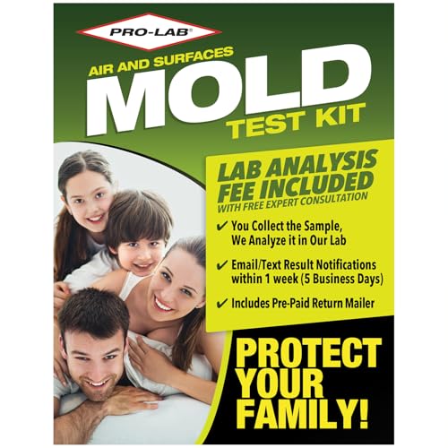 Mold Test Kit for Home, DIY Air Surface and Bulk Testing with Lab Fee - size: 1 Sample w/ Lab