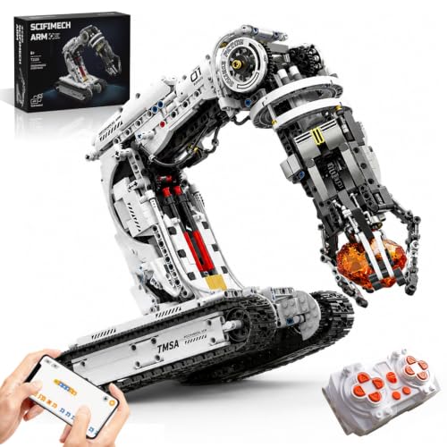 Gohero Technical Tracked Robot Arm Kit 1468PCS STEM Remote APP Control 8-14