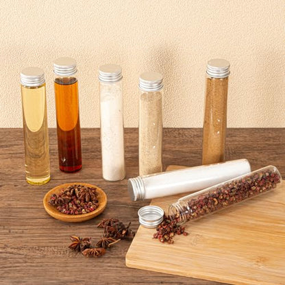 80ml Glass vials 14pcs,With aluminum screw cap14pcs Clear Glass Bottles - style: 80ml 14pcs