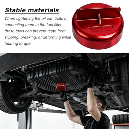 4PCS Car Transmission Fill Tool, Heavy Duty Vehicle Transmission Filler Adapter Kit, Automotive Oil Change Tool Set Accessories, Compatible with 725.0 Tronic 9 Speed (Red) - color: Red