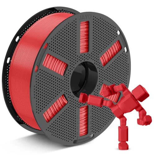 JAYO PETG 3D Printer Filament 1.75mm, 1.1kg Reusable Spool, Red - color: 1.1kg Red