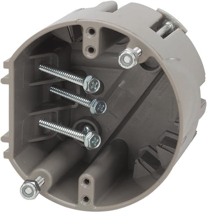 Southwire Electrical Box for Ceiling Fan, Light Fixture, 50lb Ceiling Fan and 75lb Light Fixture Support, Depth Adjustable, Gray, MSBFAN (Pack of 10) - size: Ceiling (Pack of 10), style: Fan & Fixture