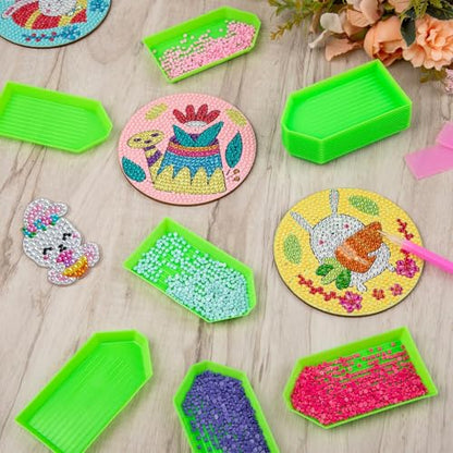 28PCS Plastic Diamond Painting Trays, Bead Sorting Trays for DIY Crafts