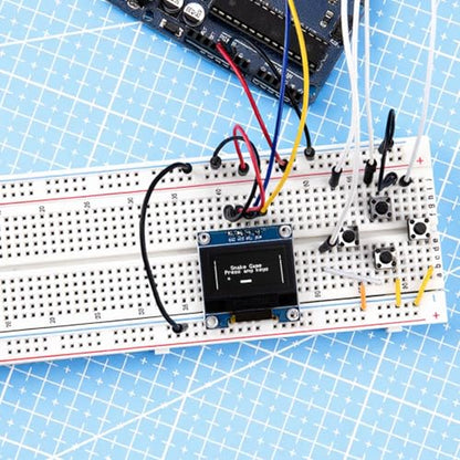 ELEGOO 3PCS 0.96 Inch OLED Display Screen Module, Self-Luminous, SSD1306 - color: Single White