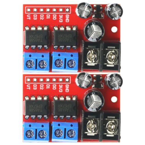 2PCS H Bridge Remote Control 5A 3V-14V Dual DC Motor Controller Drive Module Voltage Reverse PWM Speed Regulation Double