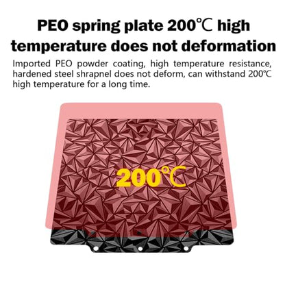 AD5X/AD5M Build Plate 235x235MM Removable Double Sided Smooth H1H & PEO - color: Black