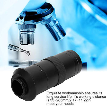 Oumefar 100X Digital Microscope Camera C-Mount Lens Zoom Eyepiece Magnifier Lens Accessory Objective for Watches Jewelry Fingerprint Identification, Archaeology, School Teaching