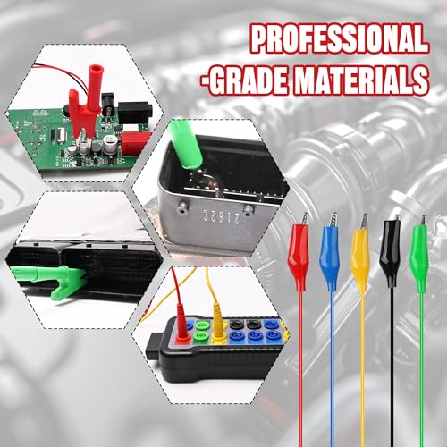 30pcs Multimeter Back Probe Pins for Car Repairing Diagnostic Circuit Test - color: 30pcs-colorful