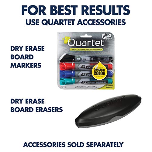 Quartet Magnetic Porcelain Whiteboard, 8' x 4' White Board, Premium, Duramax, Black Aluminum Frame (2548B) - color: Black, size: 96"W x 48"H