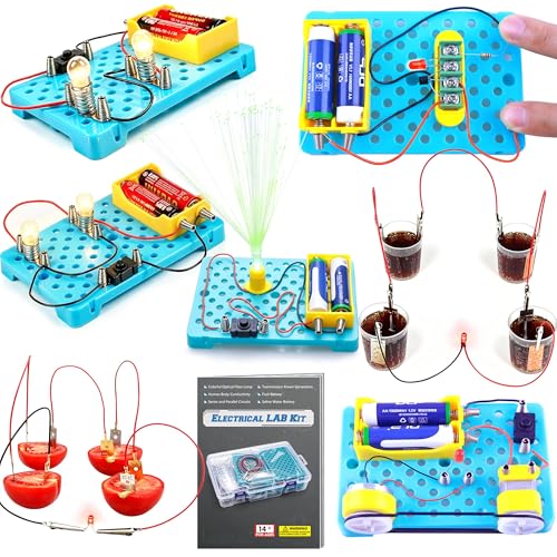 STEM Electric Circuit Kit for Kids Ages 8-15, Physics Electric Science Kit