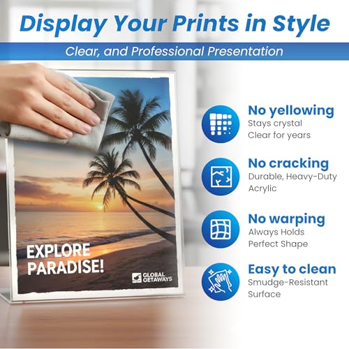 Azar Displays 112720 5.5" W x 7" H Vertical L-Shaped Sign Holder-10pk - size: 5.5 in W x 7 in H Vertical