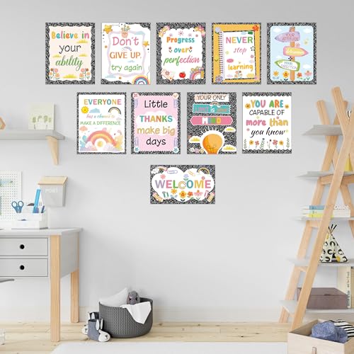 Composition Notebook Classroom Decor, Motivational Back to School Posters - color: Welcome Back to School