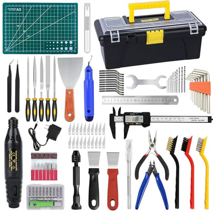 135PCS 3D Printer Tools Kit,3D Printer Accessories for 3D Printer Modeler Basic Tools Diverse,Including Nozzle Cleaning Kit,Polishing Machine,Deburring Tool for Remove/Trim and Finish 3D Print - style: 135PCS
