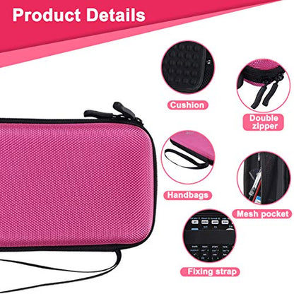 Hard EVA Shockproof Carry Case Bag Pouch for Texas Instruments TI-84 Plus CE/Color TI-83 Plus,TI-89 Titanium, HP 50G Graphing, Scientific Financial Calculators (Pink) - color: Pink