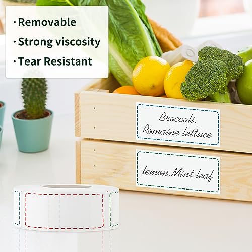 1000 Removable Freezer Labels, 1 x 2 in, Waterproof Oil-Proof Stickers - size: 1000pcs 1" x 2"