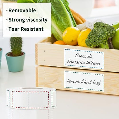 1000 Removable Freezer Labels, 1 x 2 in, Waterproof Oil-Proof Stickers - size: 1000pcs 1" x 2"