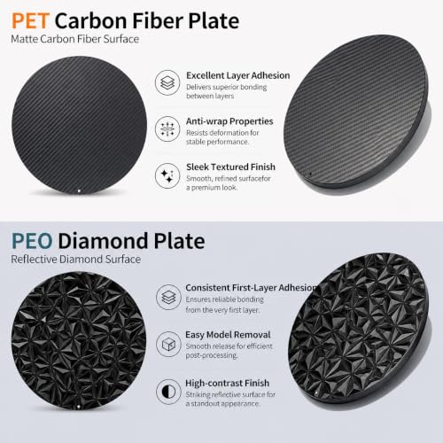 Round 270mm in Diameter Flsun T1 Pro,Super Racer Build Plate - size: round 270mm