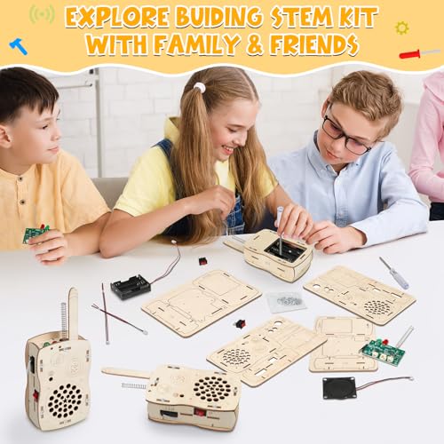 Stem Projects Walkie Talkies Toys for Boys Age 8-12 12-14 Science Kit