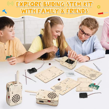 Stem Projects Walkie Talkies Toys for Boys Age 8-12 12-14 Science Kit