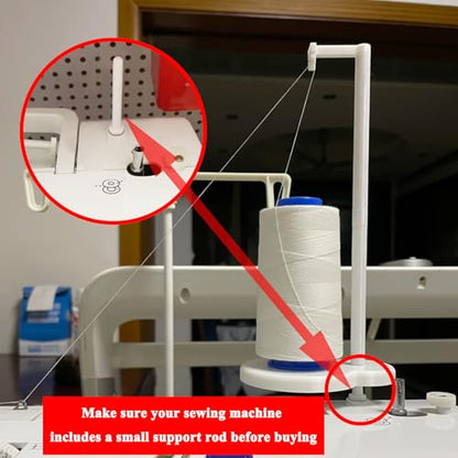 Bear Shaped Thread Stand Spool Holder for Sewing Machine Embroidery (White) - color: White