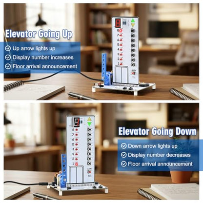 MIOYOOW DIY Smart Elevator Soldering Practice Kit for Home/School Learning