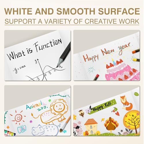 Chell 36x48 Large Size Corrugated Trifold Poster Boards, White, 2 Pack - size: Large, 36x48 in