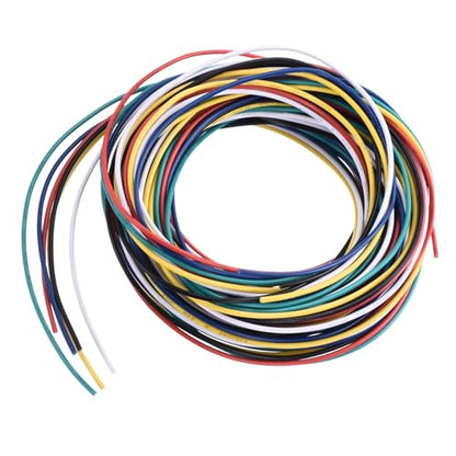 MECCANIXITY 30 Gauge PVC Hookup Wire 3.0m/10ft 30AWG Flexible Electrical Wire UL1007 Tinned Copper Stranded 6 Color, 1.5mm Dia for Model Aircraft Electric Appliances Internal Connect - size: 3.0m, 30AWG