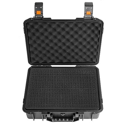 TORIBIO Hard Carrying Case with Foam, Shockproof Storage Box 16"x12"x4" - size: 16" x 12" x 4"