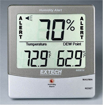 Extech 445814 Humidity Alert Hygro-Thermometer with Dew Point - size: Stationary Hygro-Thermometer, style: With Alarm