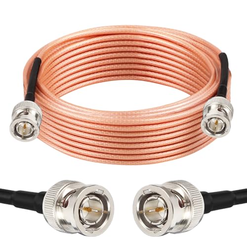 XRDS 35FT Flexible 3G HD-SDI Cable, BNC to BNC Video Cable 75 Ohm RG179 Extension for 4K 1080P 3G HD SDI Camera Monitor & Recorder - color: Brown, size: 35 FT