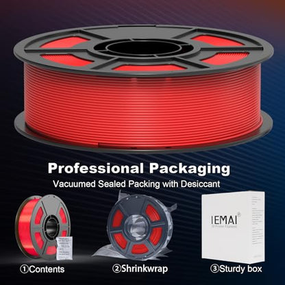 IEMAI High Speed TPU 95A 3D Printer Filament 1.75mm, Red - color: Hs Tpu 95a Red, size: HS TPU 95A