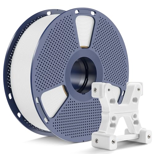 PETG Filament 1.75mm, Ultra Tough, Heat Optimized, Odorless, 1kg(2.2lbs) SUNLU PETG 3D Printer Filament, Dimensional Accuracy +/- 0.02mm, White - color: 1kg - White