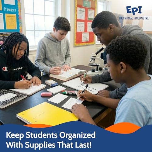 EPI Essentials Bulk School Supplies for Kids – 6th to 8th Grade School Supply Packs – Wide-Ruled Bundle with Classroom-Ready Standard List Essentials – 120 Boxes per Pallet - size: 6th-8th Grade, style: Pallet