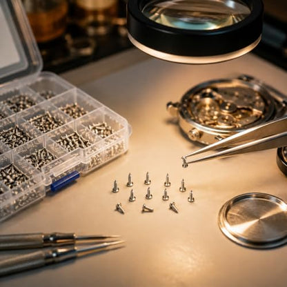1200 Pcs Mini Screw Kit, Miniature Phillips Self Tapping Tiny Screws for Glasses Electronic Sunglasses Machine Watch Repair Screws Assortment (M1/M1.2/M1.4/M1.7) - size: 5.43*3.07*0.67