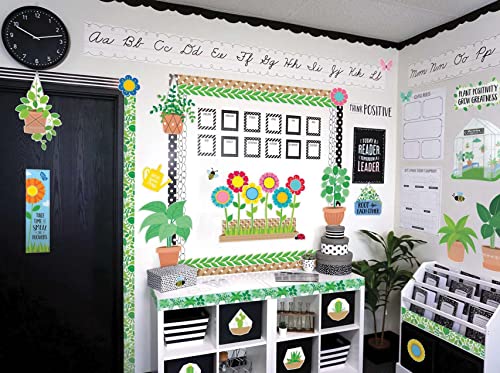 Creative Teaching Press Plant Positive (Positively Plants) Bulletin Board Set Classroom Decor,10409 - color: Plant Positive